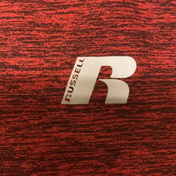 Red Russell Kids Thermal Dri-Power 360 Longsleeve Shirt - Picture 3 of 7